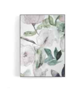 Różowe formatu A5 paulina lebida kwiaty, abstrakcja, akwarela