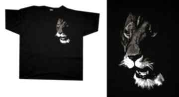 Lion lew koszulki take art t-shirt, ręcznie, malowana, hand painted