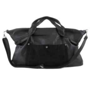 Torebka damska z odpinanym paskiem vera 06 black na ramię bags skóra, ekologiczna, torba