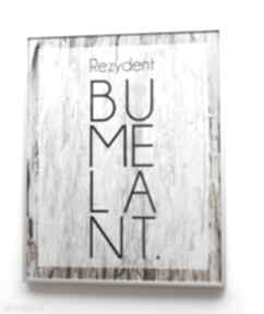 Bumelant studio ad4pro dom, prezent, nowoczesny, plakat, poster