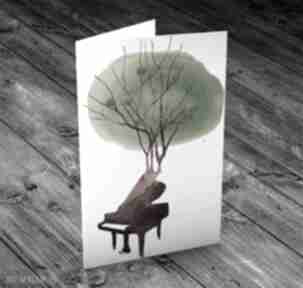 Zaczarowany fortepian karteczka kartki parallel world urodziny, imieniny, życzenia