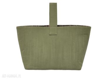 0013 zielona torebka damska ręki shopper bag zakupy toucan