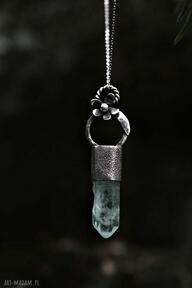Wisior z kryształkiem naszyjniki dziki krolik naszyjnik z kwarcem, biżuteria z minerałami