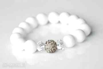 Bracelet by: cyrkoniowe w białym marmurze sis kamienie, marmur, bransoletki, discoball