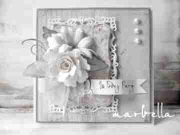 Młodej parze scrapbooking kartki marbella ślub, kwiaty, życzenia