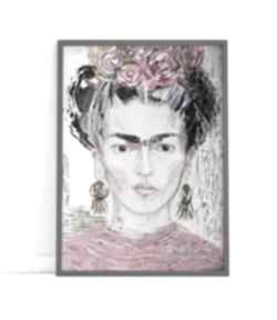 Plakat A2 - frida plakaty gabriela krawczyk, wydruk, reprodukcja, obraz, kahlo