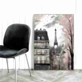 Plakat jesień w paryżu v2 - format 50x70 cm plakaty hogstudio, do salonu, jesienny, wnętrza