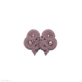 Kolczyki magenta kavrila soutache, sutasz, midi, klasyczne