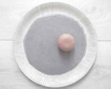 fioletowy - dekoracyjny talerz: patera ceramiczna lawandowy prezent parapetówka ceramika