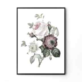 Plakat obraz flowers 50x70 cm B2 plakaty hogstudio, kwiaty