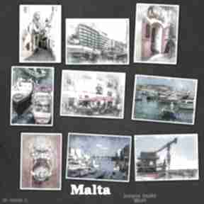 Malta w akwareli - zestaw 9 grafik w rozmiarze 13x18 cm