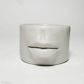 Kubek ceramiczny - ceramika artystyczna rzeźba użytkowa interior design, wystrój wnętrz