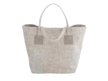 0002 beżowo biała torebka shopper bag 3w1 ekologiczna torba