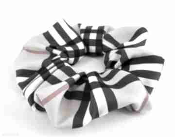 Scrunchie ozdoby do włosów luci and love burberry, krata, kratka