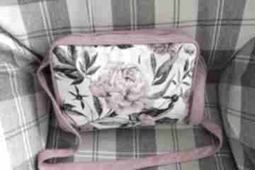 Single bag na ramię torebki niezwykle piwonie, kwiaty, elegancka, nowoczesna, prezent