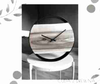 Gotowy zegar 35 cm - deska orzecha wyprzedaż zegary cuda z drewna dom - prezent, loft