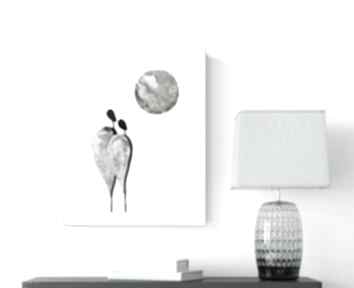 30x40 cm wykonana ręcznie, abstrakcja, elegancki minimalizm, obraz do art krystyna siwek