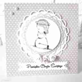 Pamiątka chrztu świętego scrapbooking kartki spod igly maryski chrzest, dziecko, cardmaking