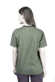 T-shirt zielony melanż flow koszulki