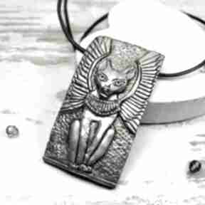 Zawieszka "bastet" wisiorki kameleon biżuteria egipt, koty, kot, bogini