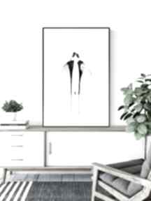 50x70 cm wykonana ręcznie - elegancki minimalizm, obraz do plakaty art krystyna siwek