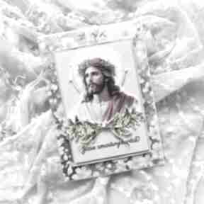 Kartka wielkanocna z jezusem zmartwychwstałym 2 scrapbooking rodzinny czas, jezus