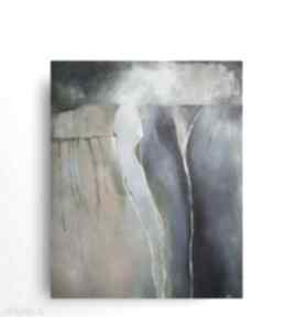 Abstrakcja obraz akrylowy formatu 50 60 cm paulina lebida, akryl, nowoczesny
