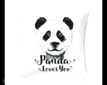 Upominki świąteczne? Poduszka panda loves you fajny motyw, prezent, święta, nadruk