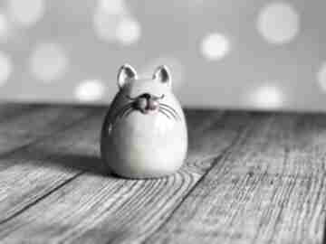 Kot ceramiczny ceramika yagart kotek, prezent, figurka kota, podstawka na kadzidełka