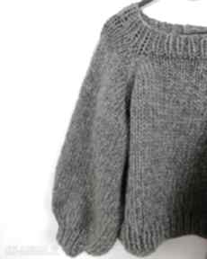 Sweter basic no 2 - 100% wełna swetry knotty handmade wełniany