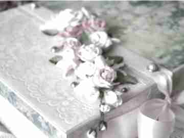 Ślub martitaland pudełko, na koperty, dekoracja, drewniane róże