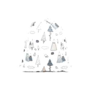 Plecak worek przedszkolaka las wymiary 2cm prosty bawełniany