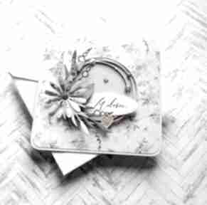 ślubna, urodzinowa: podziękowanie kwiaty: pastelowa scrapbooking kartki