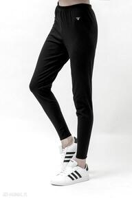 "adell" czarne spodnie trzy foru leginsy, damskie, wygodne bawełniane, kobiece