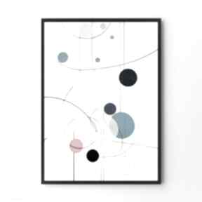 Plakat kolorowa geometria - format A4 plakaty hogstudio, geometryczny, do salonu