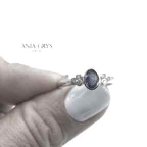 Sapphire & diamonds anna grys szafir, pierścionek, zaręczynowy, diamenty, brylanty