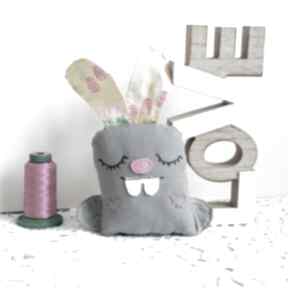 Minisie - królik magiczne życzenia maskotki stworki we wzorki, książeczka, unikalny zestaw