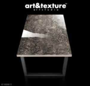 Stolik z stoły art and texture, ręcznie zrobione, dekoracja, kawowy, modna struktura, zloto