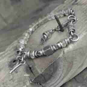 Cytryn - bransoletka 011 arvena, srebro oksydowane, biżuteria autorska, srebrna
