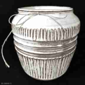 Donica ceramiczna wazon, toczone na kole garncarskim, uniwersalny prezent ceramika monamisa