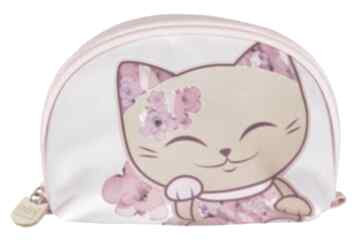 Kosmetyczka mani lucky cats różowa kimmidoll poland manicat, prezent