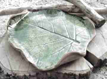 Patera ceramiczna rezerwacja shiraja pateta, talerz, ceramika, liść