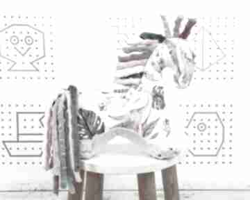 dino girl - przytulanka sensoryczna nuva art koń, maskotka, dla niemowląt, miękkie, konik