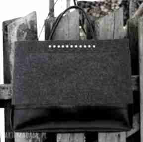 Kufer classic noir torebki bags philosophy filcowa