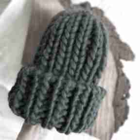 chunky green forest handmade woolissocool beanie, gruba czapka, ciepła wełniana