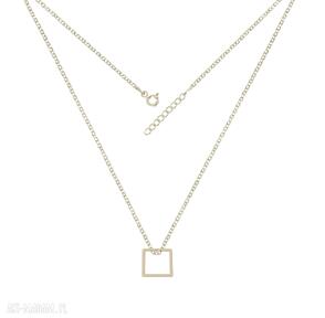 Celebrate kwadrat necklace celebrytka geometria geometry nowa