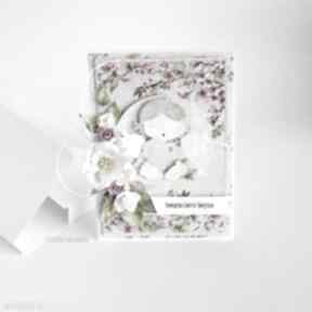 Pamiątka chrztu św - 465 scrapbooking kartki vairatka handmade