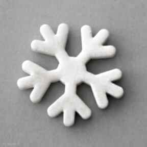 Pomysł na prezenty świąteczne! Śnieżynka magnes ceramiczny magnesy kopalnia ciepla lodówka