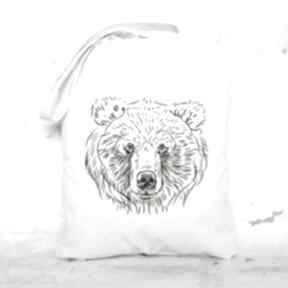 Eko torba na zakupy bawełniana niedźwiedź gabriela krawczyk, ekologiczna