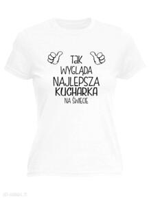 Kucharka, prezent, torty. Chef urodziny kelnerka koszulki manufaktura koszulek